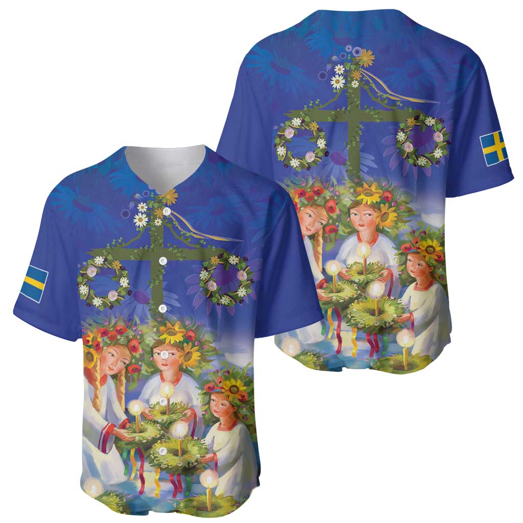 Swedish Glad Midsommar Baseball Jersey Hade du en bra Midsommar
