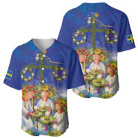 Swedish Glad Midsommar Baseball Jersey Hade du en bra Midsommar