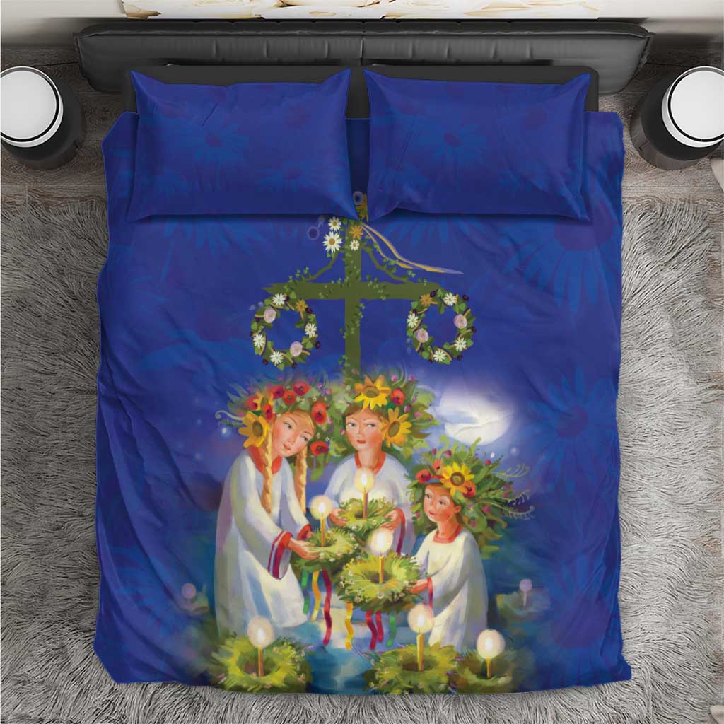 Swedish Glad Midsommar Bedding Set Hade du en bra Midsommar