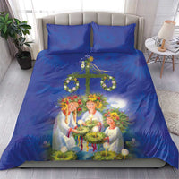 Swedish Glad Midsommar Bedding Set Hade du en bra Midsommar