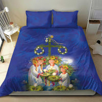 Swedish Glad Midsommar Bedding Set Hade du en bra Midsommar