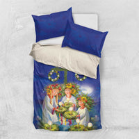 Swedish Glad Midsommar Bedding Set Hade du en bra Midsommar
