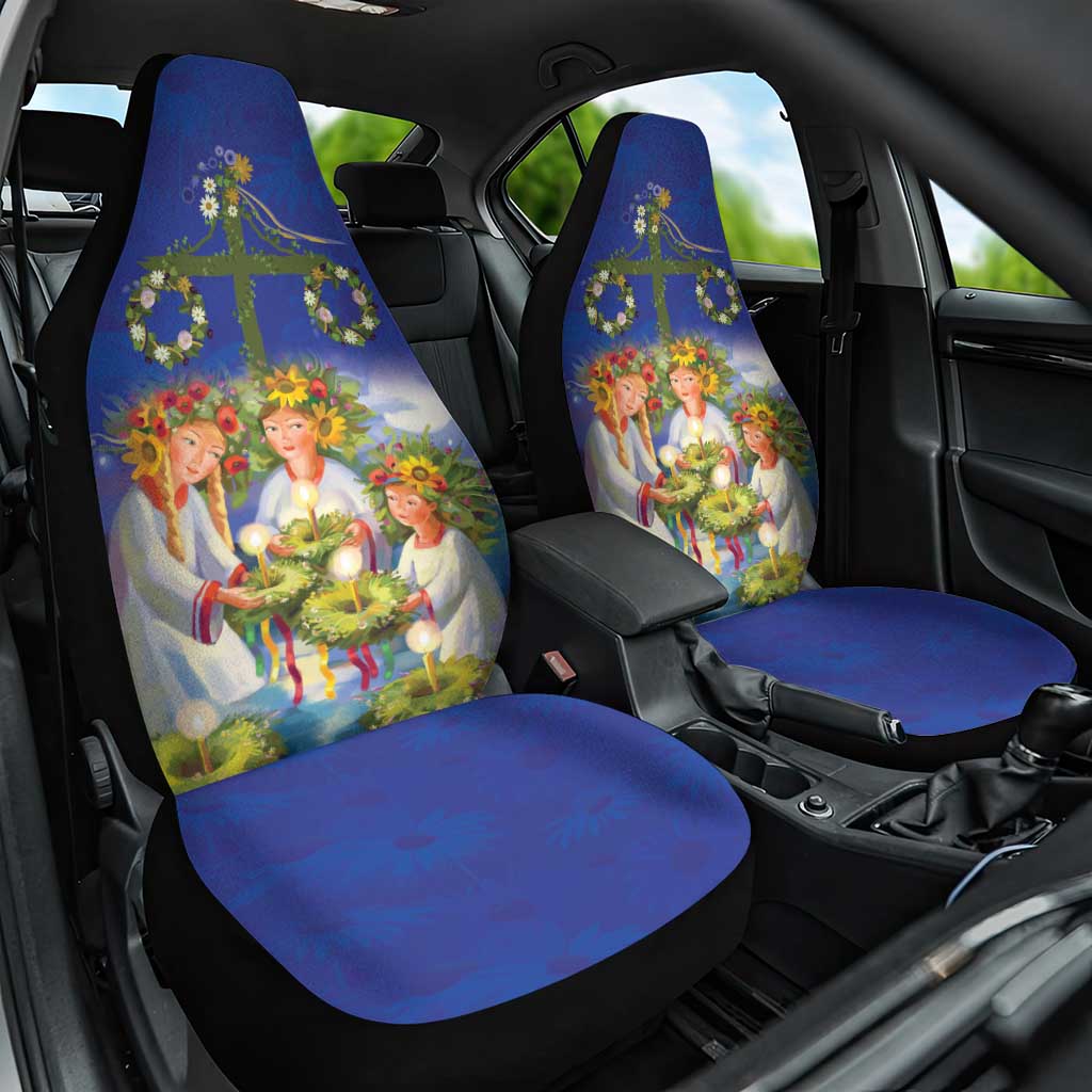 Swedish Glad Midsommar Car Seat Cover Hade du en bra Midsommar