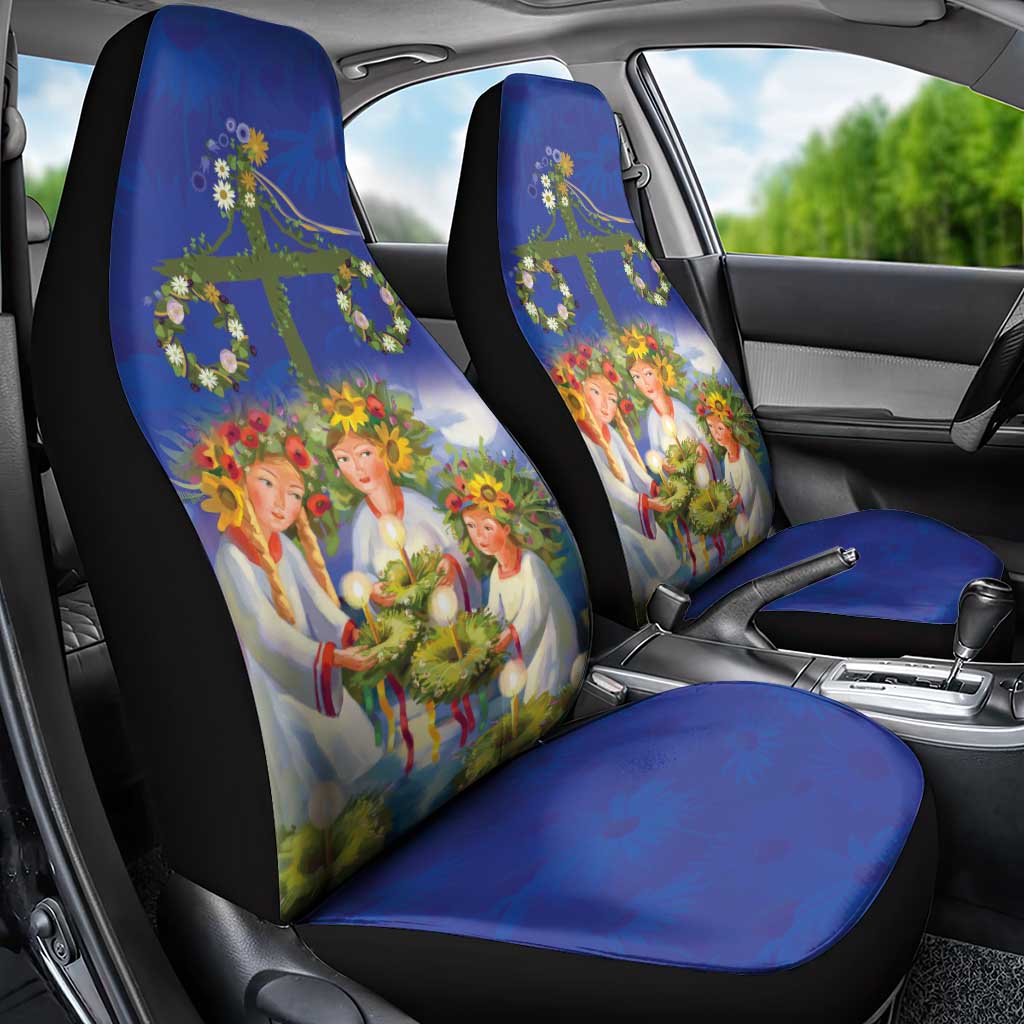 Swedish Glad Midsommar Car Seat Cover Hade du en bra Midsommar