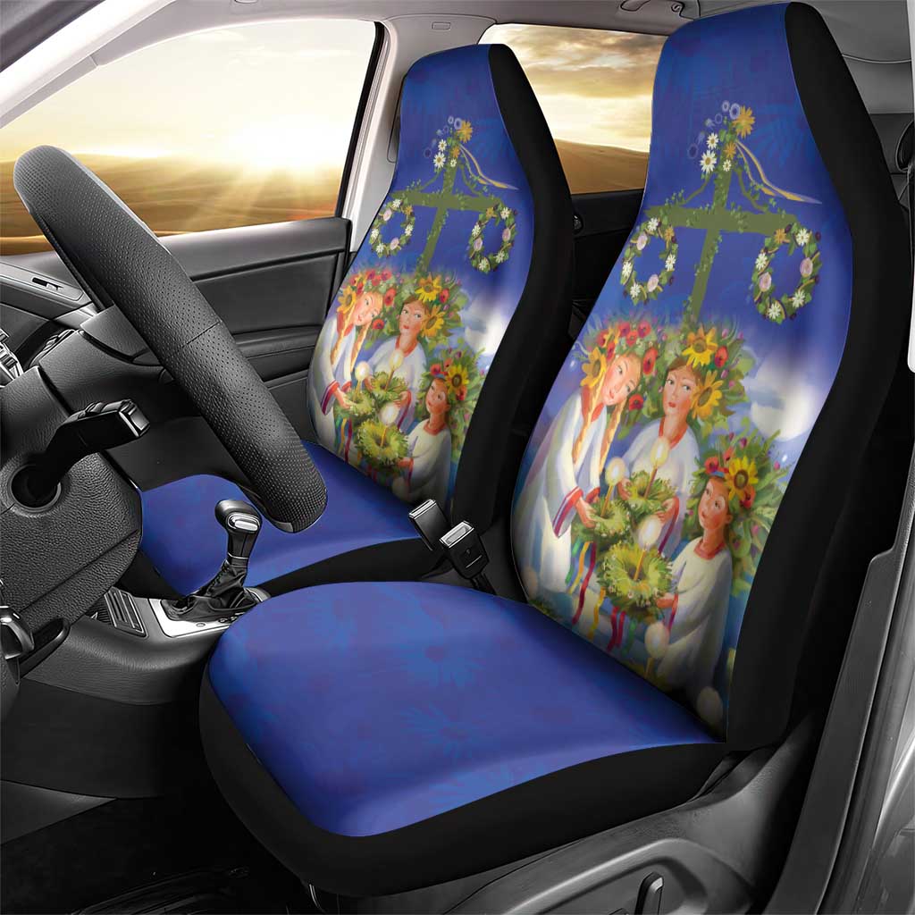 Swedish Glad Midsommar Car Seat Cover Hade du en bra Midsommar