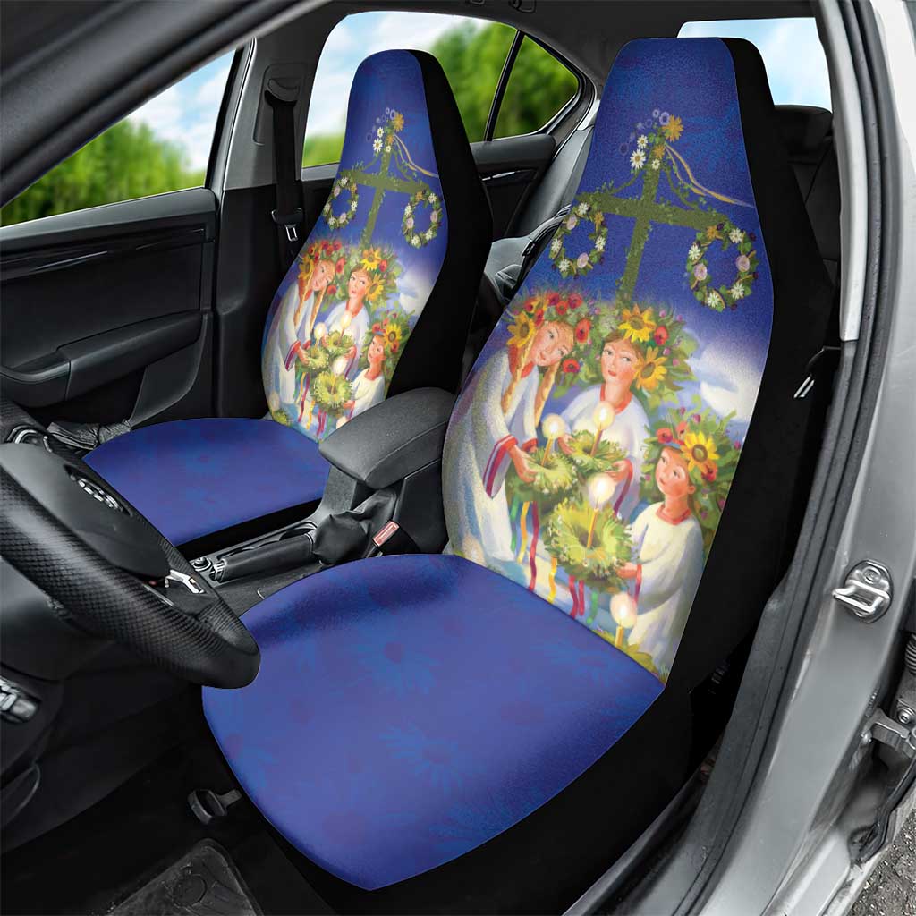 Swedish Glad Midsommar Car Seat Cover Hade du en bra Midsommar