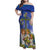 Swedish Glad Midsommar Family Matching Off Shoulder Maxi Dress and Hawaiian Shirt Hade du en bra Midsommar