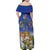 Swedish Glad Midsommar Family Matching Off Shoulder Maxi Dress and Hawaiian Shirt Hade du en bra Midsommar