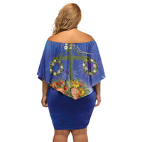 Swedish Glad Midsommar Family Matching Off Shoulder Short Dress and Hawaiian Shirt Hade du en bra Midsommar