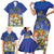 Swedish Glad Midsommar Family Matching Short Sleeve Bodycon Dress and Hawaiian Shirt Hade du en bra Midsommar