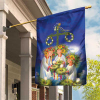 Swedish Glad Midsommar Garden Flag Hade du en bra Midsommar