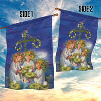 Swedish Glad Midsommar Garden Flag Hade du en bra Midsommar