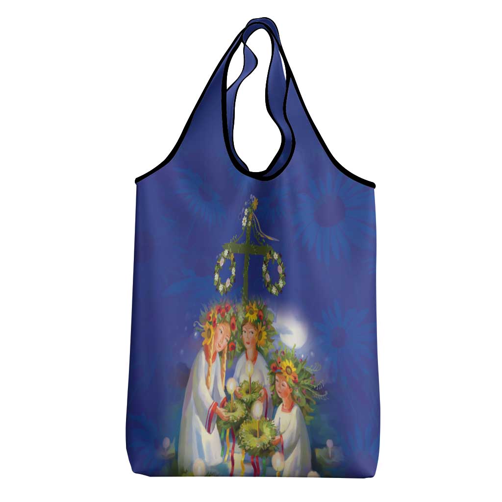 Swedish Glad Midsommar Grocery Bag Hade du en bra Midsommar