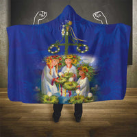 Swedish Glad Midsommar Hooded Blanket Hade du en bra Midsommar