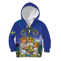 Swedish Glad Midsommar Kid Hoodie Hade du en bra Midsommar