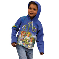 Swedish Glad Midsommar Kid Hoodie Hade du en bra Midsommar