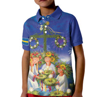 Swedish Glad Midsommar Kid Polo Shirt Hade du en bra Midsommar