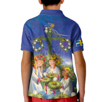Swedish Glad Midsommar Kid Polo Shirt Hade du en bra Midsommar
