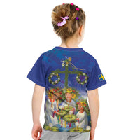 Swedish Glad Midsommar Kid T Shirt Hade du en bra Midsommar
