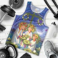 Swedish Glad Midsommar Men Tank Top Hade du en bra Midsommar