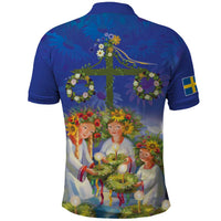 Swedish Glad Midsommar Polo Shirt Hade du en bra Midsommar
