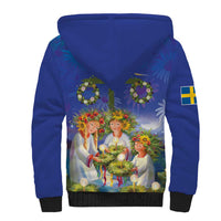 Swedish Glad Midsommar Sherpa Hoodie Hade du en bra Midsommar