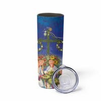 Swedish Glad Midsommar Skinny Tumbler Hade du en bra Midsommar