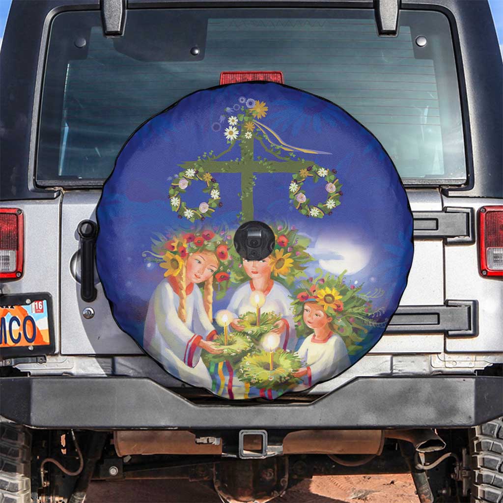 Swedish Glad Midsommar Spare Tire Cover Hade du en bra Midsommar