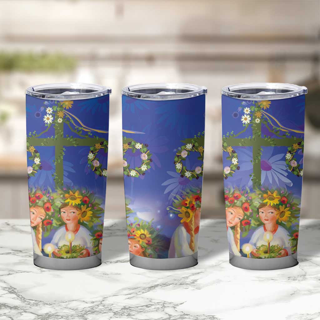 Swedish Glad Midsommar Tumbler Cup Hade du en bra Midsommar