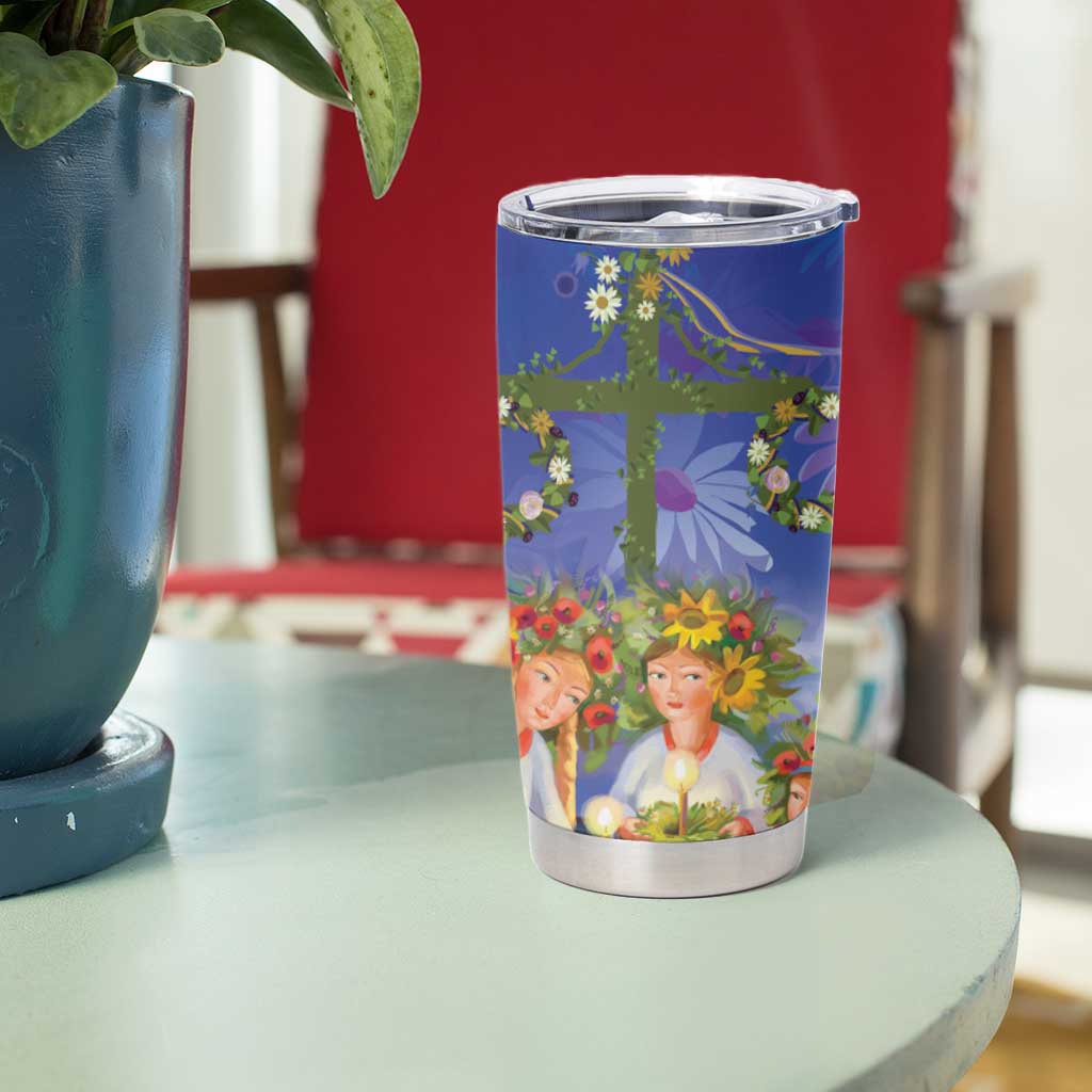 Swedish Glad Midsommar Tumbler Cup Hade du en bra Midsommar