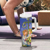 Swedish Glad Midsommar Tumbler With Handle Hade du en bra Midsommar