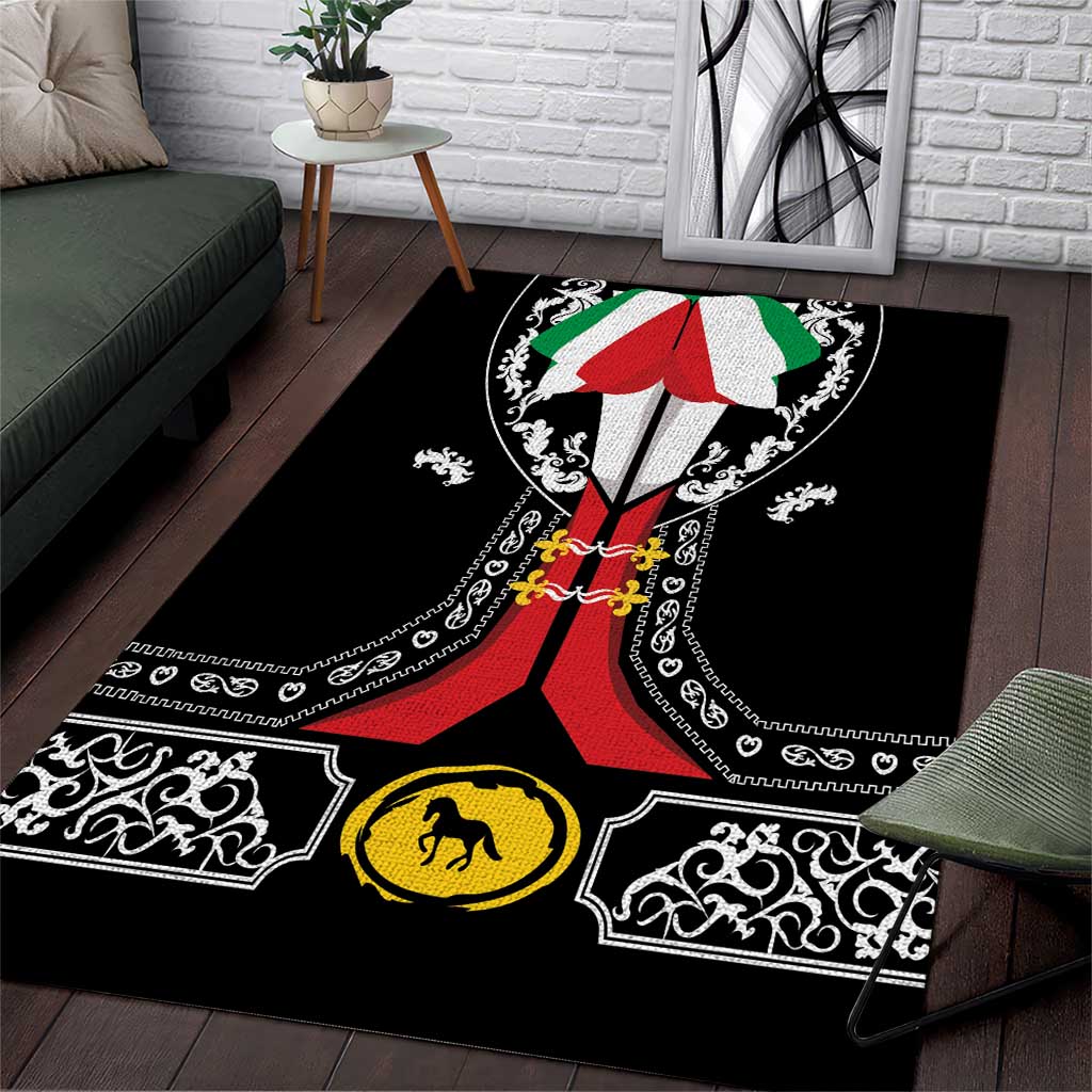 Mexican Trajes Charros Costume Area Rug