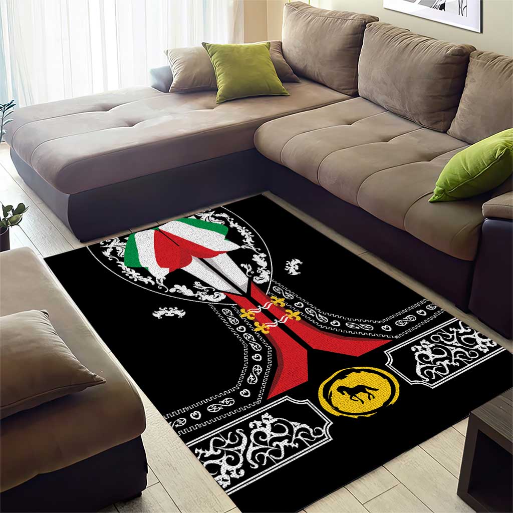 Mexican Trajes Charros Costume Area Rug
