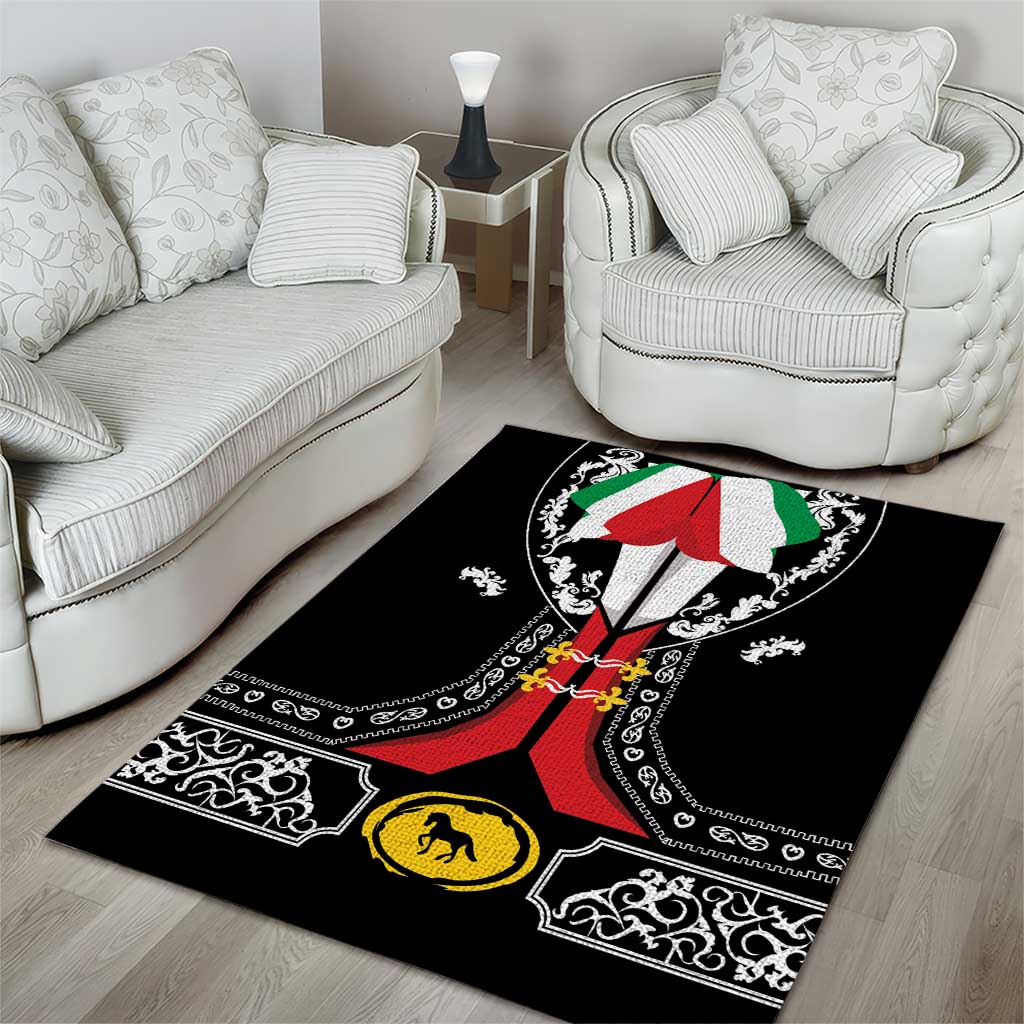 Mexican Trajes Charros Costume Area Rug