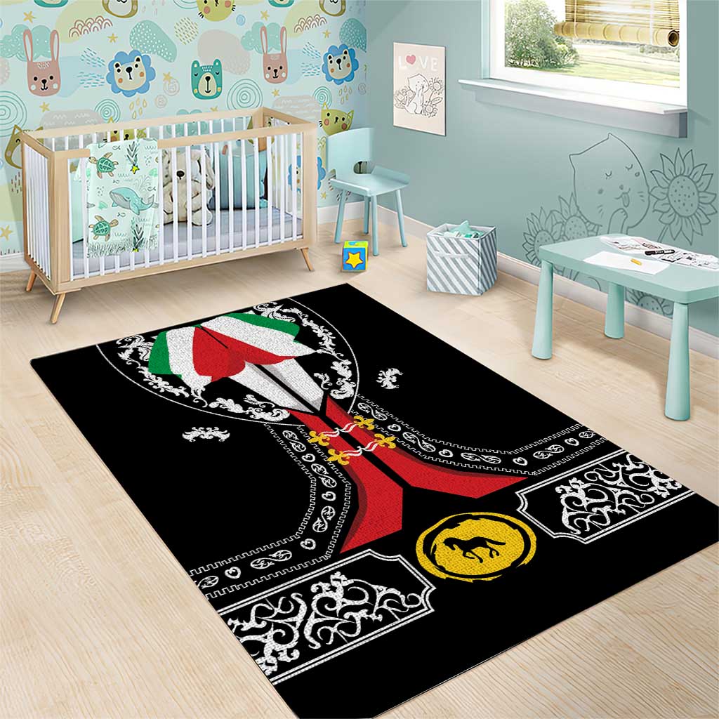 Mexican Trajes Charros Costume Area Rug