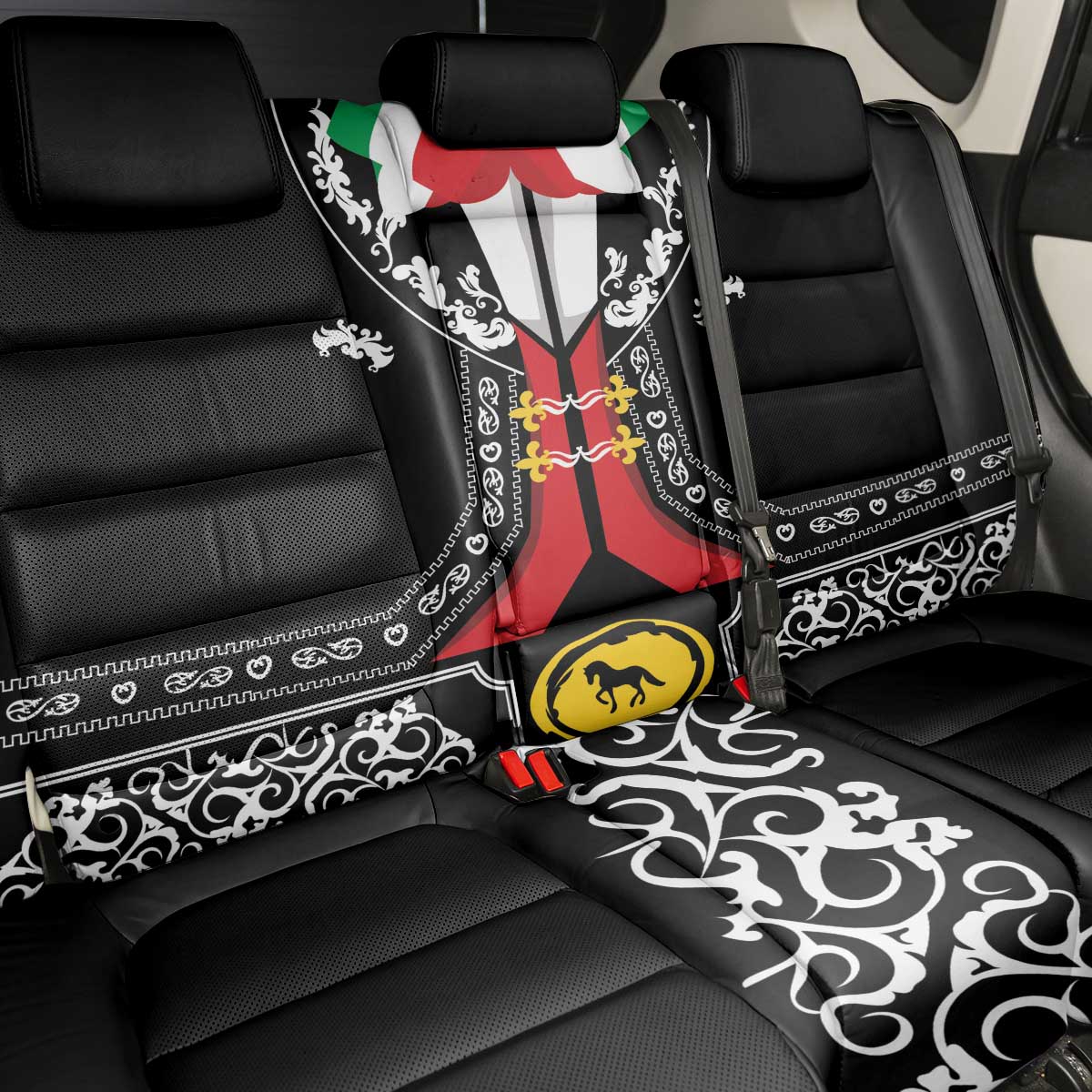 Mexican Trajes Charros Costume Back Car Seat Cover