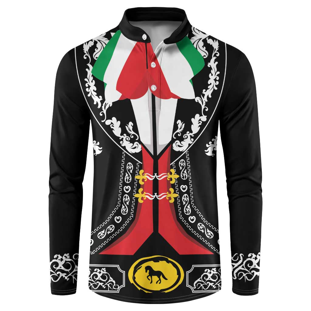 Mexican Trajes Charros Costume Button Sweatshirt