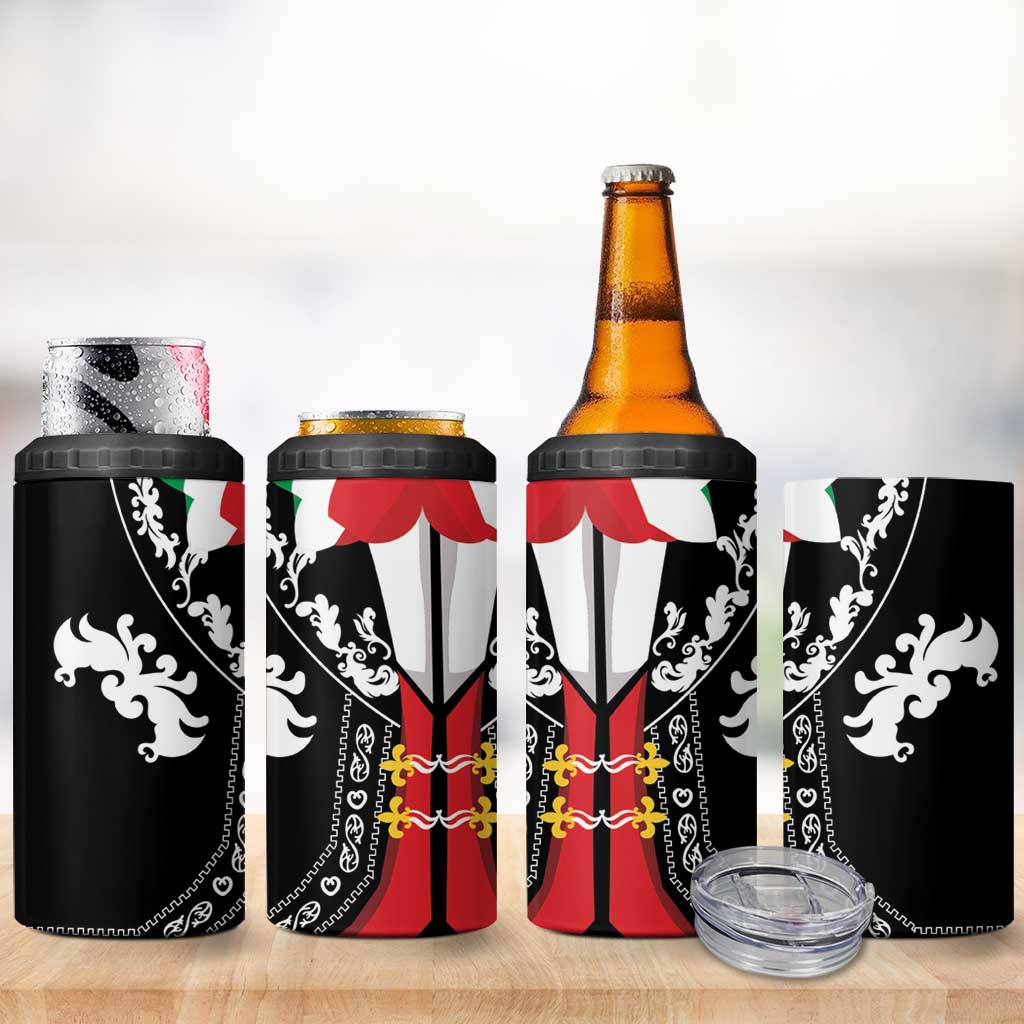 Mexican Trajes Charros Costume 4 in 1 Can Cooler Tumbler