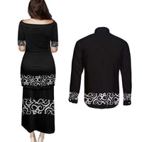 Mexican Trajes Charros Costume Couples Matching Puletasi and Long Sleeve Button Shirt