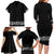 Mexican Trajes Charros Costume Family Matching Long Sleeve Bodycon Dress and Hawaiian Shirt