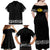 Mexican Trajes Charros Costume Family Matching Off Shoulder Maxi Dress and Hawaiian Shirt