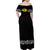 Mexican Trajes Charros Costume Family Matching Off Shoulder Maxi Dress and Hawaiian Shirt