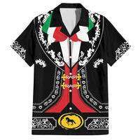 Mexican Trajes Charros Costume Family Matching Off Shoulder Short Dress and Hawaiian Shirt