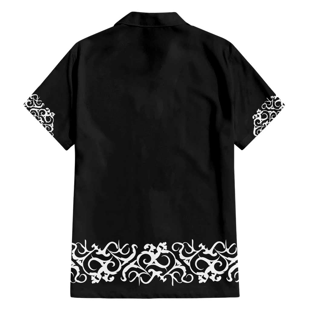 Mexican Trajes Charros Costume Family Matching Short Sleeve Bodycon Dress and Hawaiian Shirt