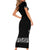 Mexican Trajes Charros Costume Family Matching Short Sleeve Bodycon Dress and Hawaiian Shirt