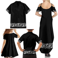 Mexican Trajes Charros Costume Family Matching Summer Maxi Dress and Hawaiian Shirt