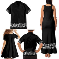 Mexican Trajes Charros Costume Family Matching Tank Maxi Dress and Hawaiian Shirt