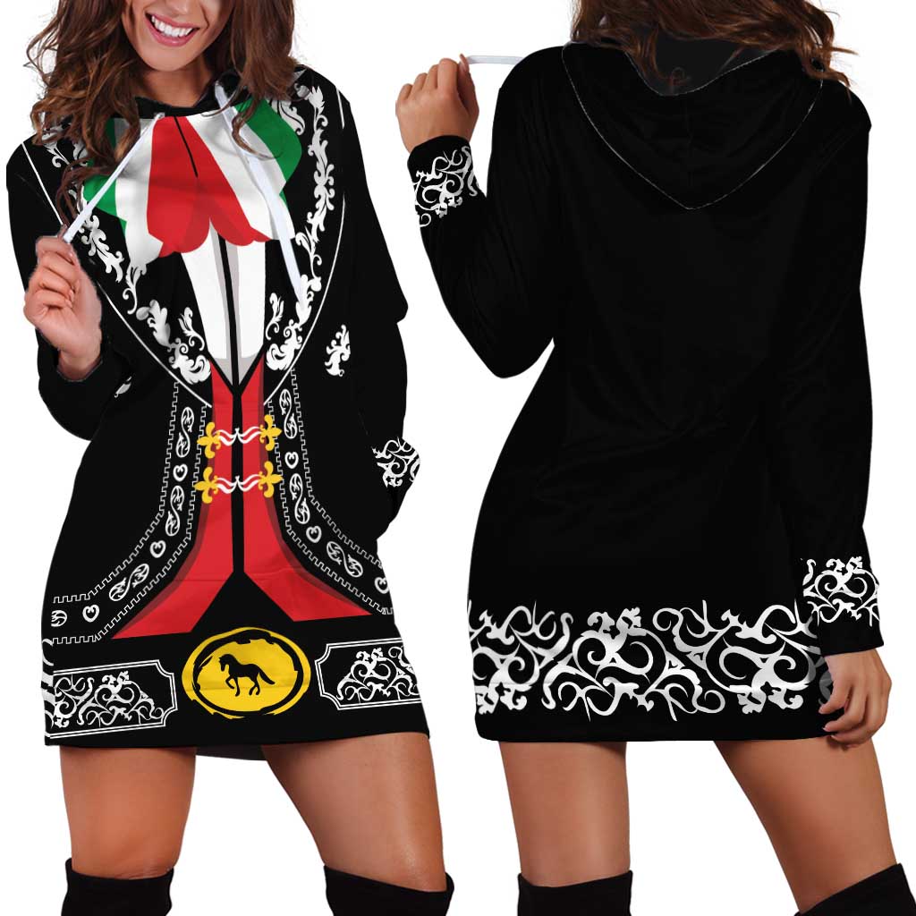 Mexican Trajes Charros Costume Hoodie Dress
