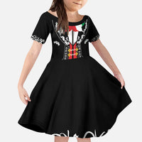 Mexican Trajes Charros Costume Kid Short Sleeve Dress