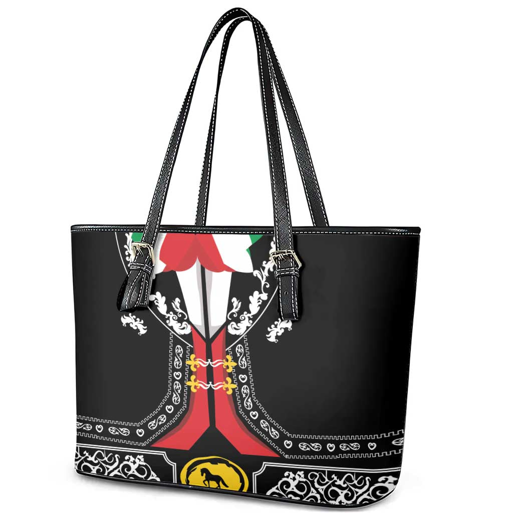Mexican Trajes Charros Costume Leather Tote Bag